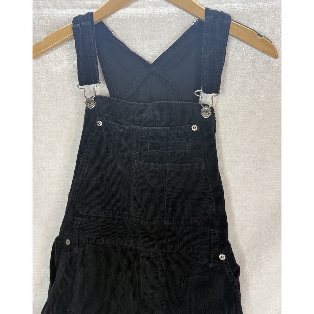 Vintage Y2K 90's Canyon River Blues Size Med Black Courderoy Overalls - Picture 2 of 10